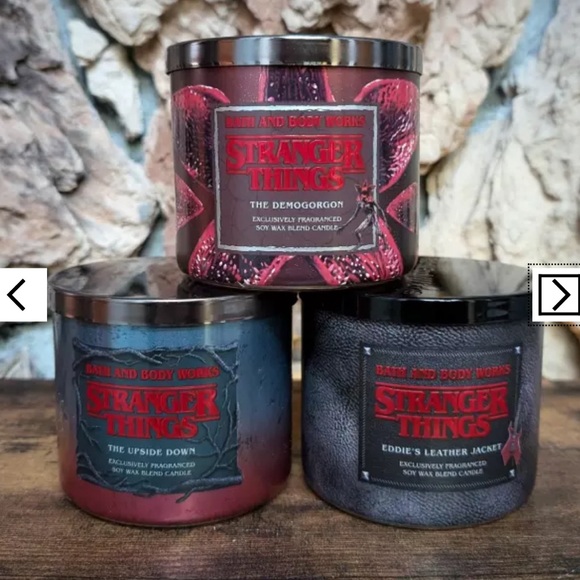 NIB B&BW x Stranger Things “The Upside Down” 3-Wick Candle w Metal Lid. - Picture 4 of 5
